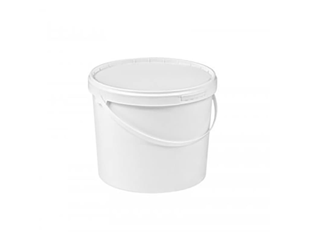 Spand m. låg 5,8 L Hvid plast  -20+85C