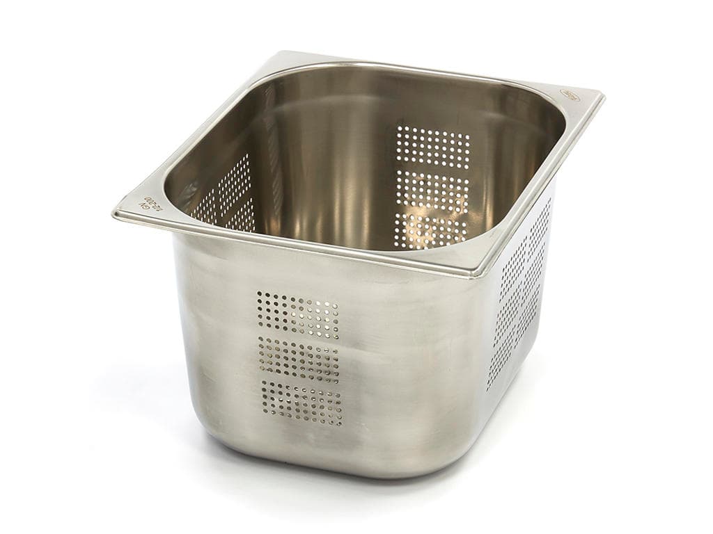 Perforeret Kantine-beholder 1/ 2GN i rustfrit stål | 200mm