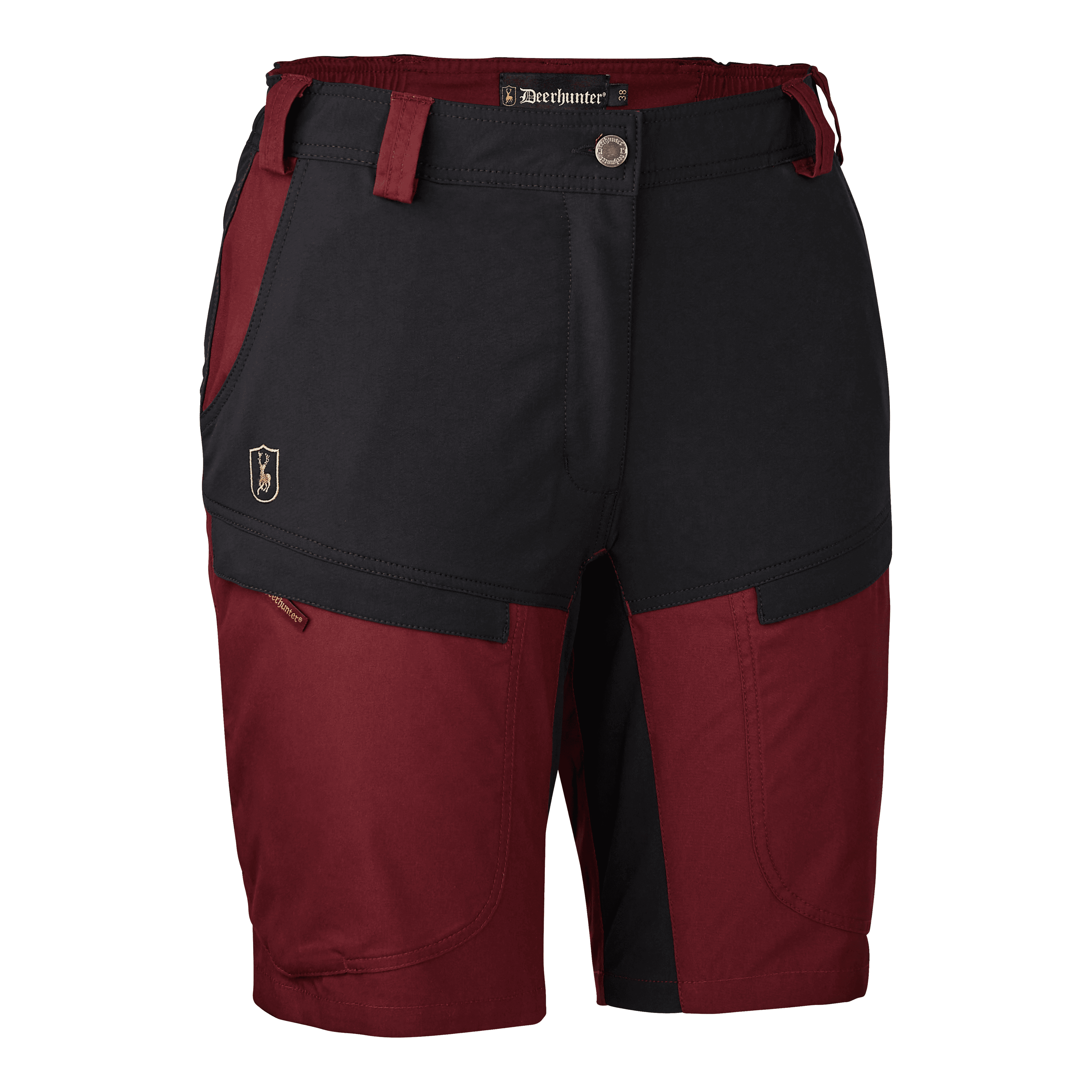 Deerhunter Lady Ann Shorts Oxblood Red 36