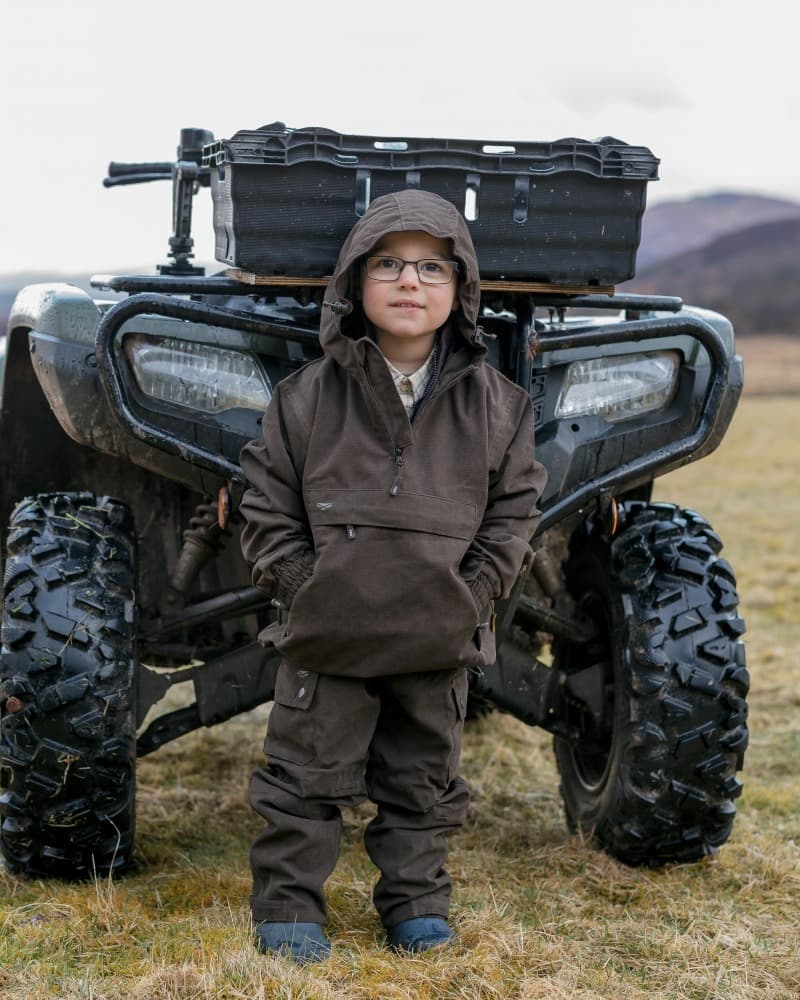 Hoggs of Fife Struther Junior vandtæt anorak Dark Green-7-8 år