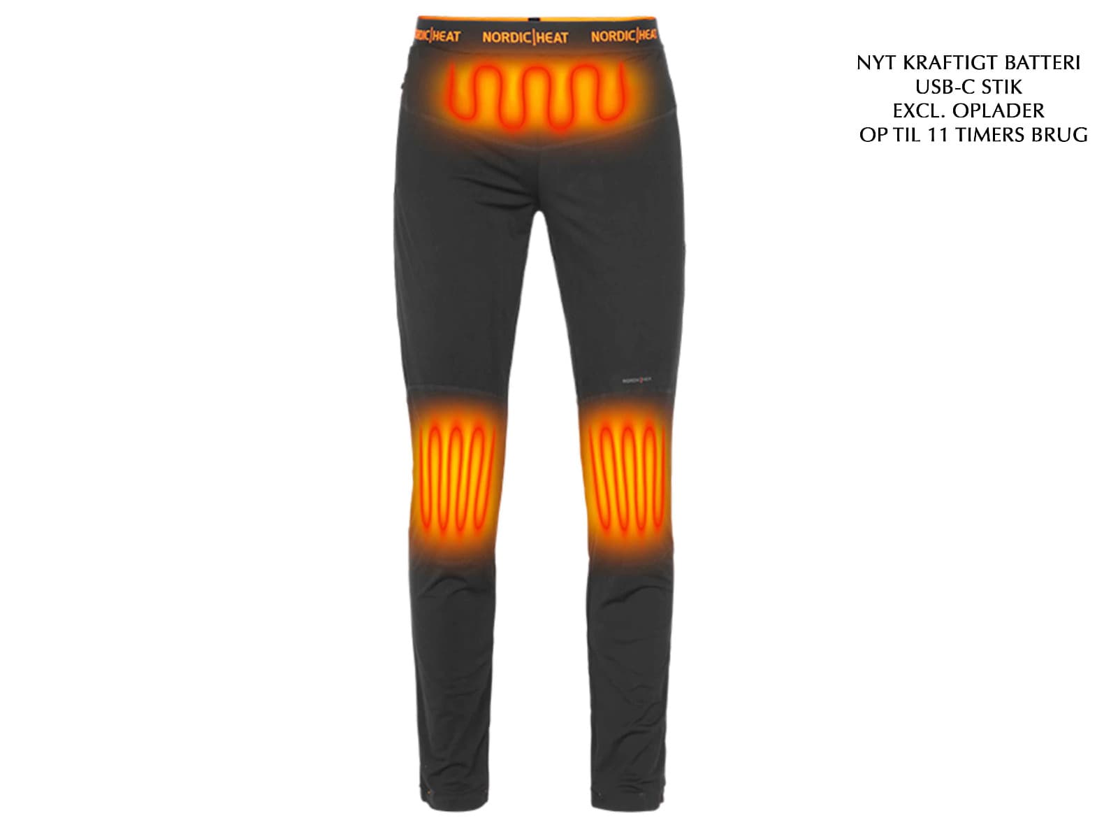 Nordic Heat underbukser med varme incl. batteri-Xsmal