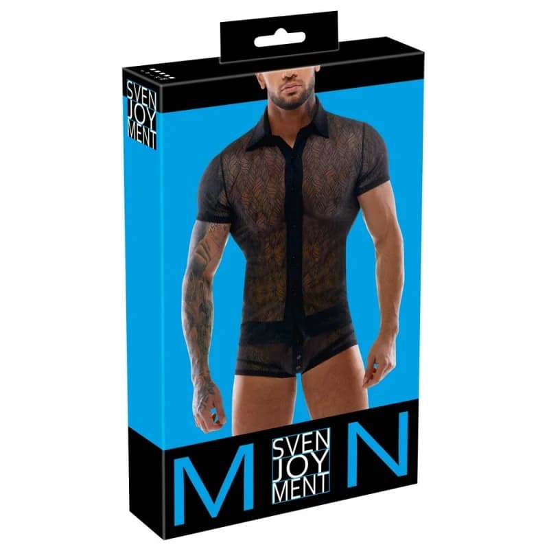 Svenjoyment Sheer Lace Shirt, Large