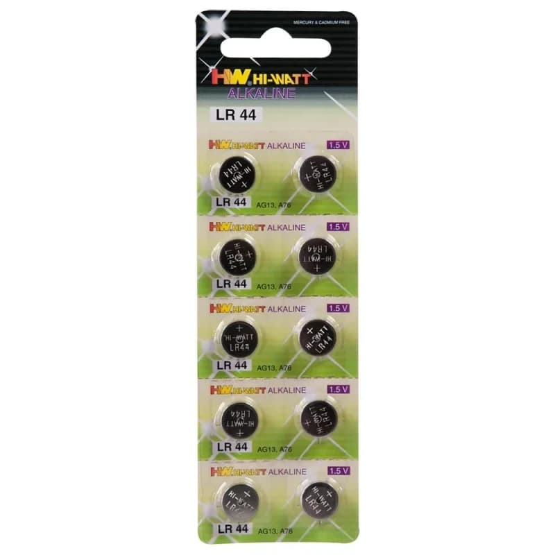 Batteri LR44 10 stk