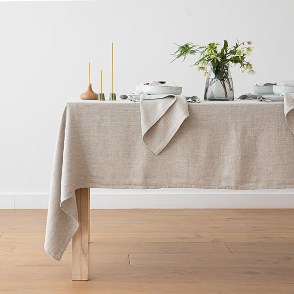 Dug i hør, Beige, Twill