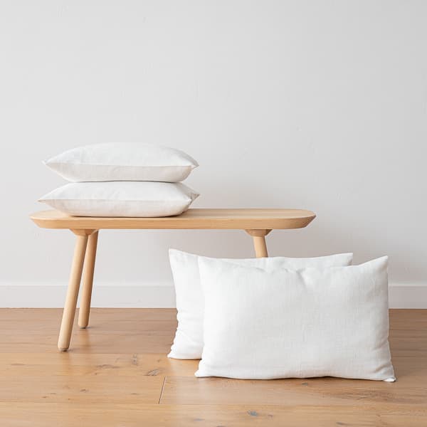Pudebetræk i hør, off white, Lara