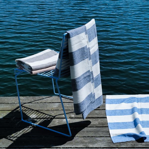 Strandhåndklæde i hør Indigo Napa