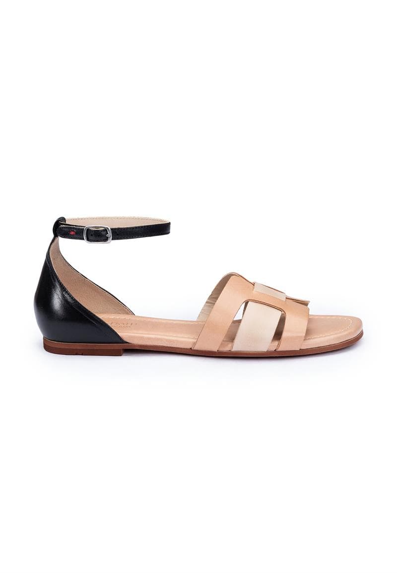 LLOYD 15-519-01 Dame Sandal BLACK/PRALINE/OAT MILK Str. 35 view 2