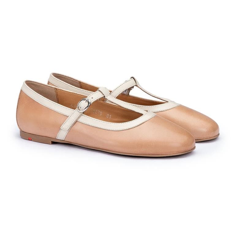LLOYD 15-830-Dame Ballerina PRALINE/OAT MILK Str. 35