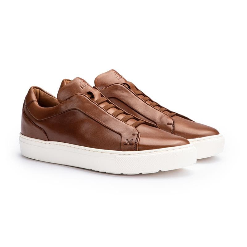 LLOYD METRO SLIP X-Motion Herre Sneaker med Extralight Sål COGNAC Str. 43