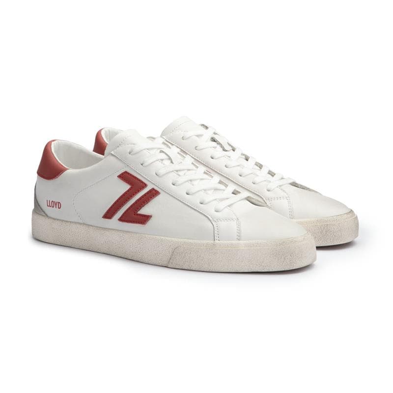 LLOYD VULCAN Herre Sneaker OFFWHITE/BRICK RED Str. 45