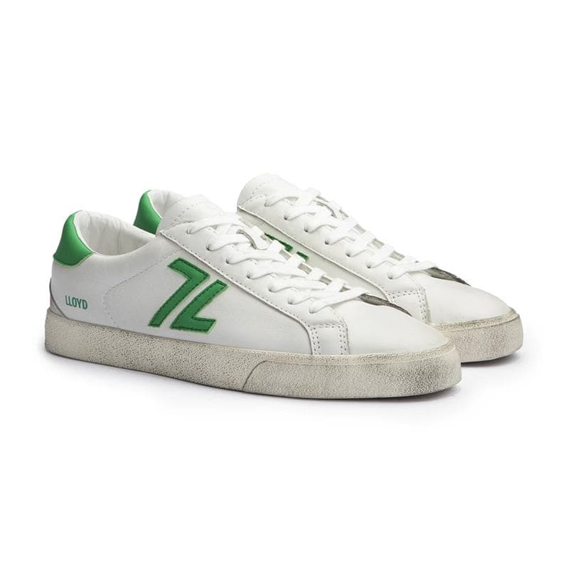LLOYD VULCAN Herre Sneaker OFFWHITE/GREEN Str. 43