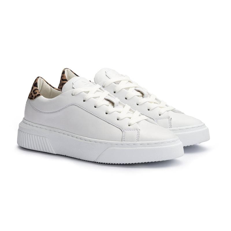 LLOYD MODO Dame Sneaker WHITE/LEOPARD Str. 38