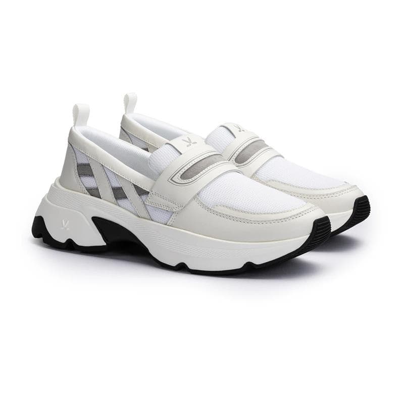 LLOYD TESSO FLEX Dame Sneaker WHITE/SILVER/LIGHTGREY Str. 37