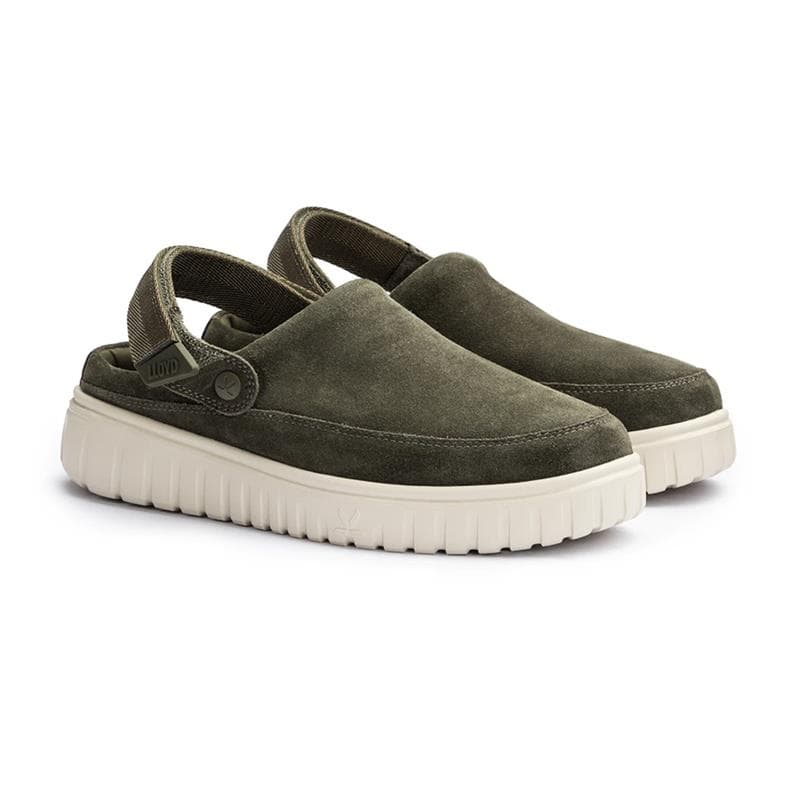 LLOYD TORO SNAP Dame Slipper OLIVE GREEN Str. 39