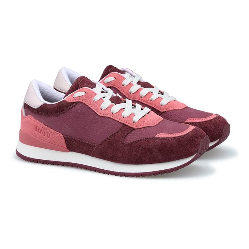 LLOYD SWIFT DAME Sneaker OXBLOOD/PINK/OXBLOOD Str. 41