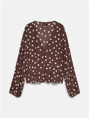 Vero Moda Bluse Chocolate Marti/Snow White