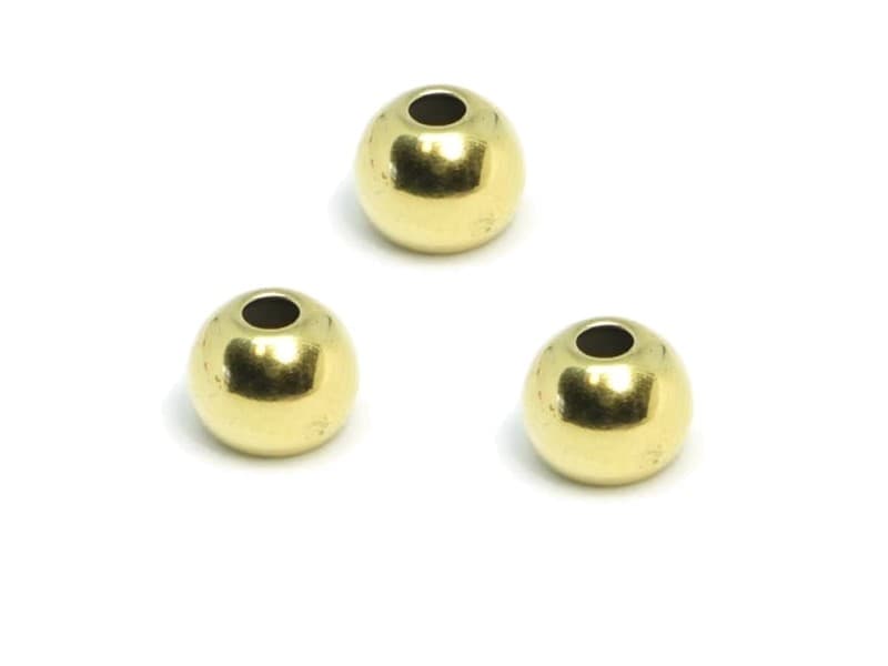 Fulling Mill Brass Beads - Gold-2,4mm
