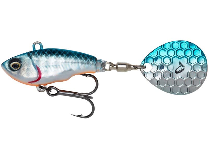 Savage Gear Fat Tail Spin NL-5,5cm-Blue Silver