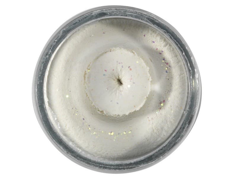 Berkley PowerBait Natural Glitter Trout Dough-Fish Pellet-White Glitter