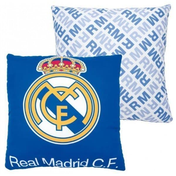 Real Madrid cushion - blue logo-one-size