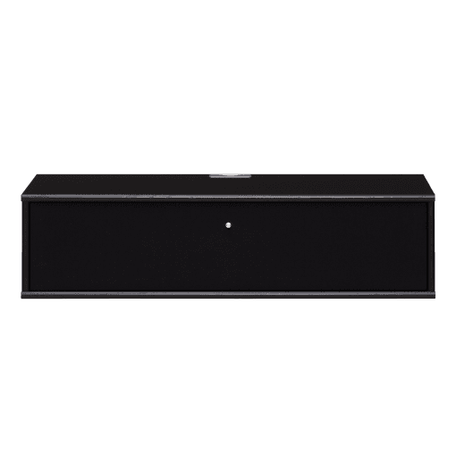 Mistral - TV bord m. klap - Sort 89 cm x 23 cm x 32.5 cm | Møbelsalg.dk