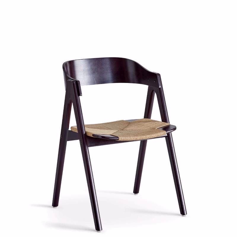 Findahl by Hammel - Mette spisebordsstol - Sort m. lys flet | Møbelsalg.dk