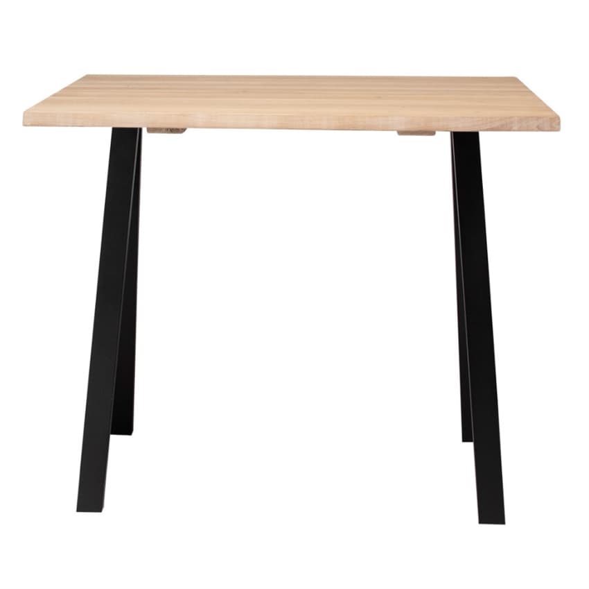 Wood by Nordic Miami barbord - Barbord m. hvidolieret plankeplade 120 cm x 3 cm x 80 cm | Møbelsalg.dk