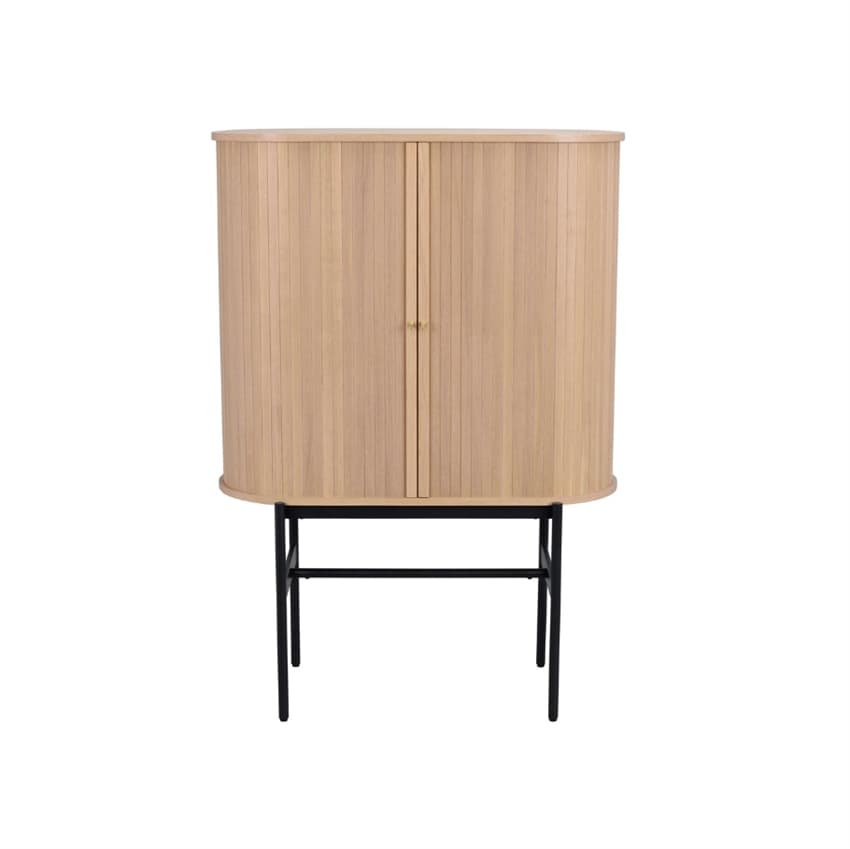 Rowico Home Haddington Skab â" Hvidpigmenteret m. Sort 102 cm x 146 cm x 45 cm | Møbelsalg.dk