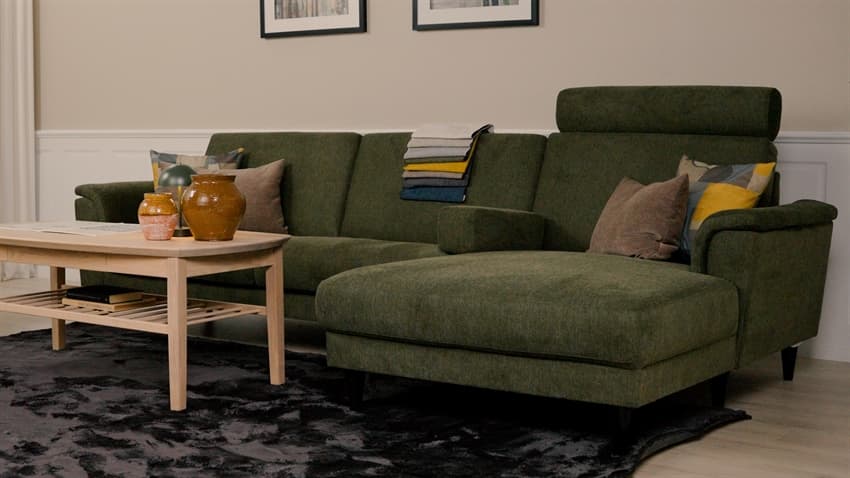 Nordic Design Vera modul sofa - 3. personers sofa med chaiselong | Møbelsalg.dk