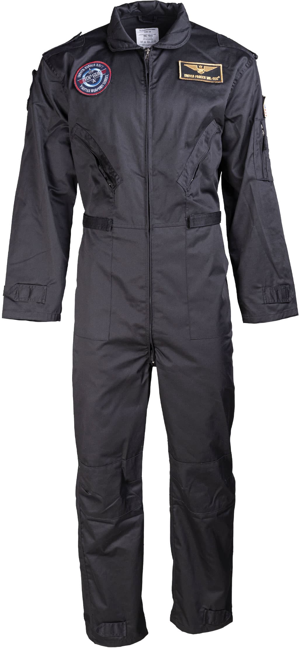Mil-Tec US Aviator, Heldragten , farve: sort , størrelse: 48