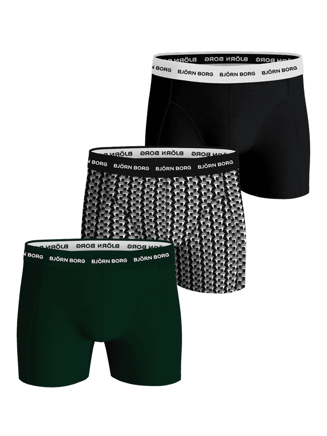 COTTON STRETCH BOXER 3p, MULTIPACK 6