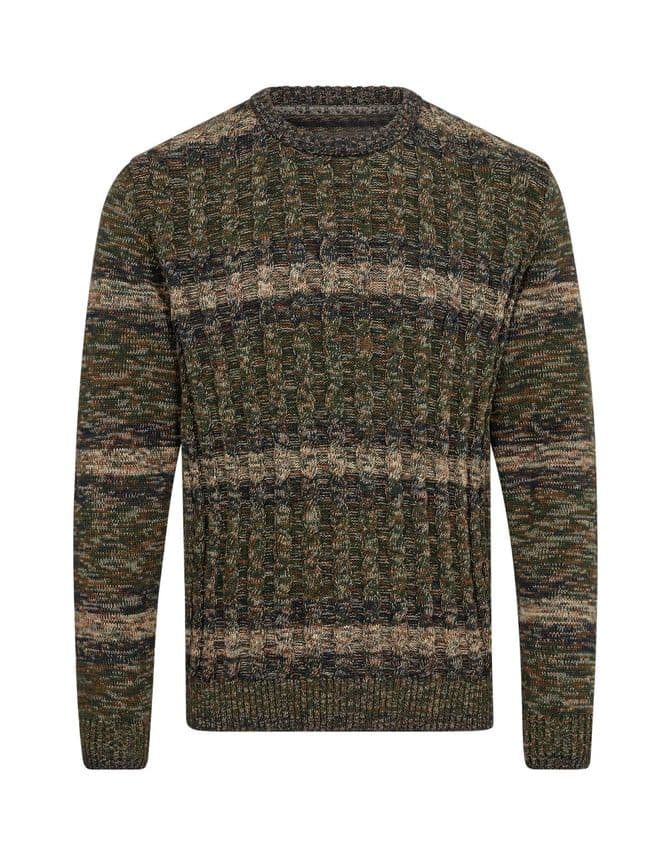 O-neck twist cable modern fit