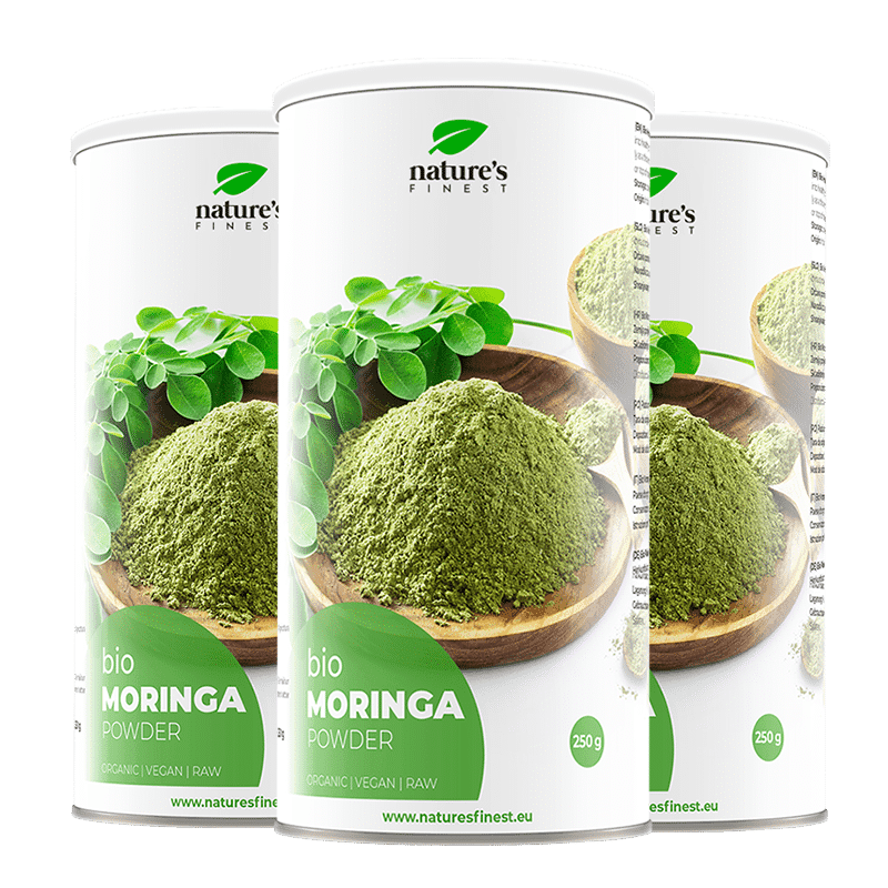 Moringa Bundle | Normal blodsukkerniveau | Højt i protein | Kostfibre | Sund fordøjelse | Økologisk | Naturlig | Pulver