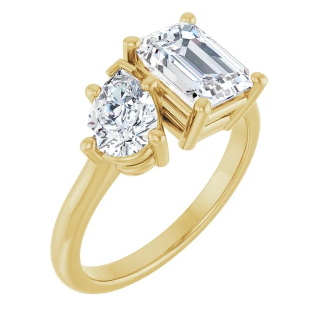 Aveline Émeraude Toi et Moi | Diamant ringe | Diamantsmykker | Forlovelses & vielsesringe