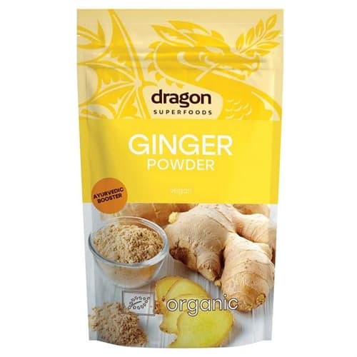 Ingefær pulver Økologisk - 200 gram - Dragon Superfoods