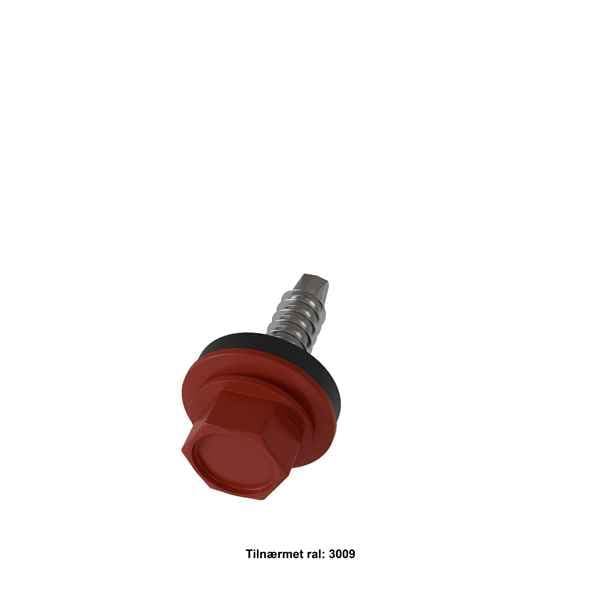 Borskrue 4,8x19-25 mm. 250 stk. - Svenskrød - 4,8x19 mm.