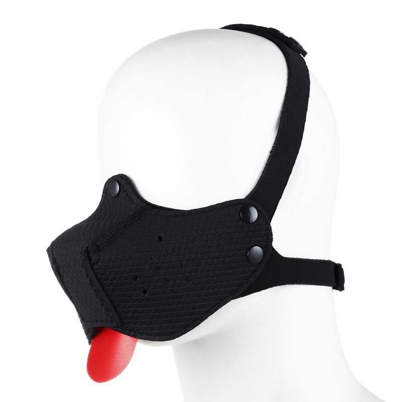 Neoprene Puppy Dog Black Mouth Maske