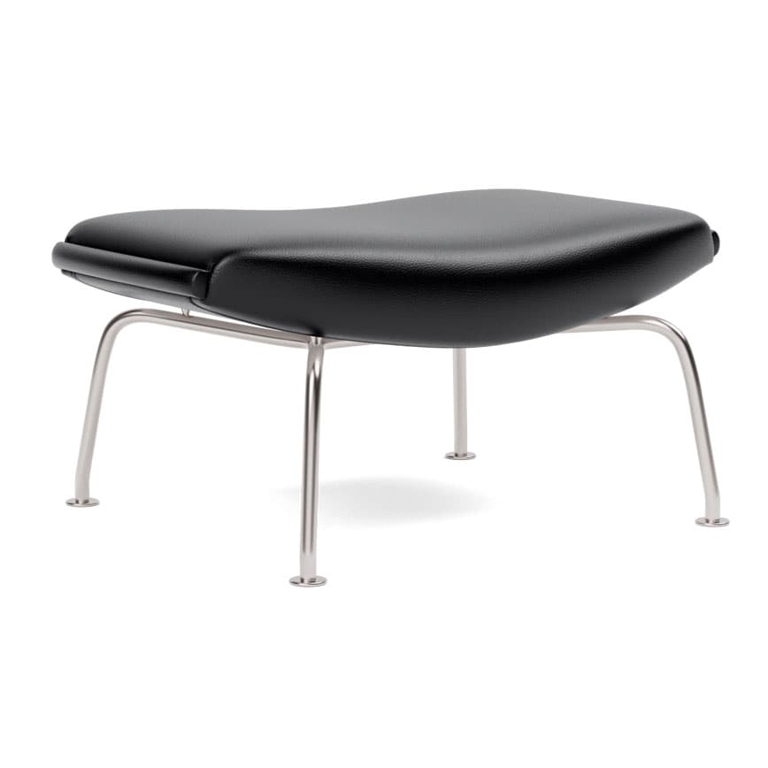 SKAMMEL OXCHAIR SORT LÆDER