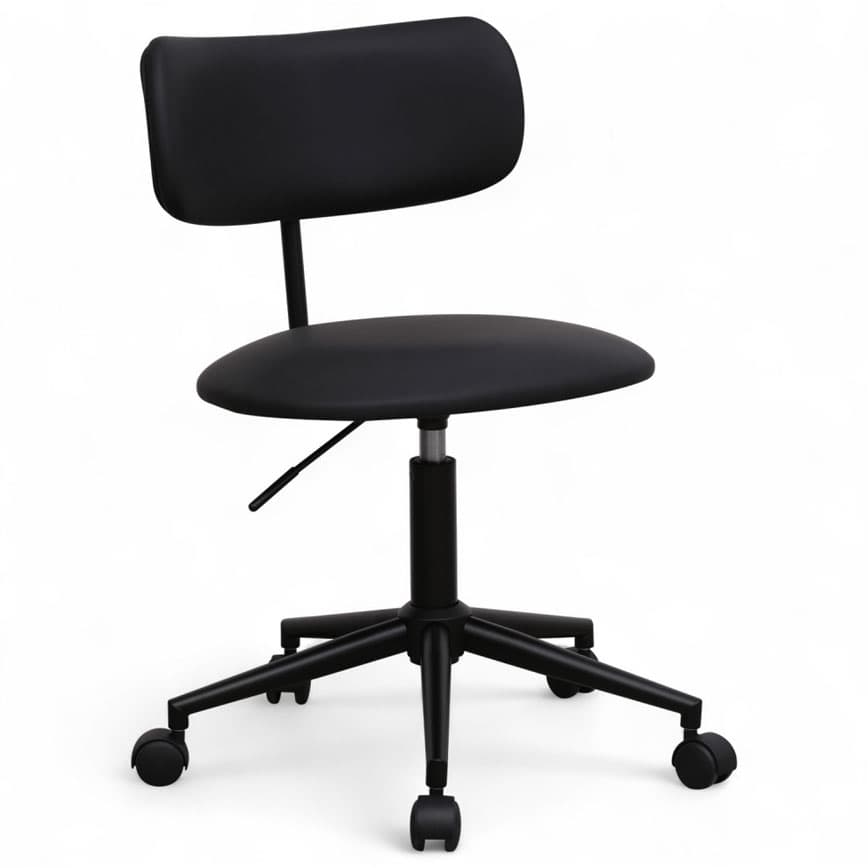 Roxy skrivebordsstol   sort pu