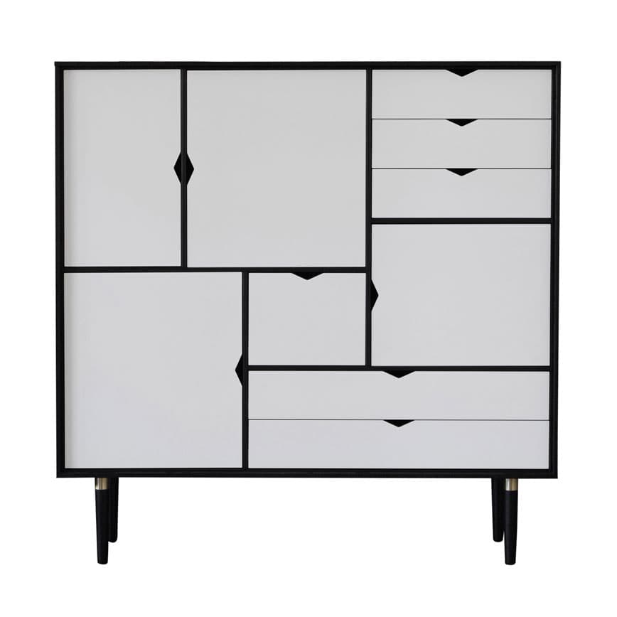 BYKATO S3 HIGHBOARD SORT HVIDE LŠGER
