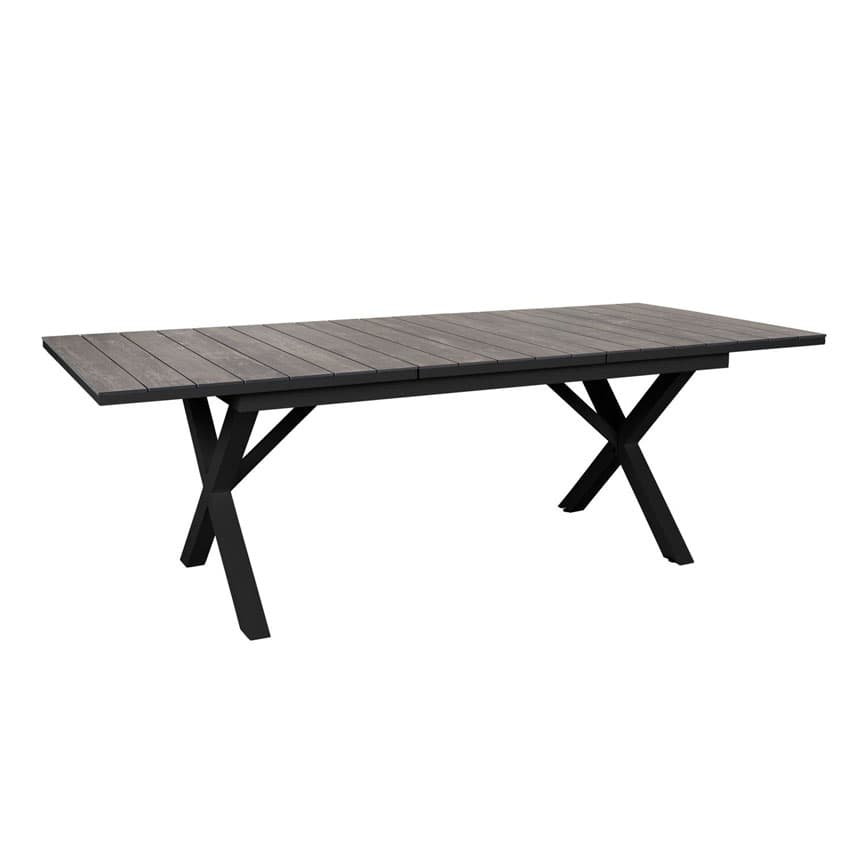 HILLMOND BORD M/1 TILLÆGSPLADE SORT ALU MŠL:160/220X100