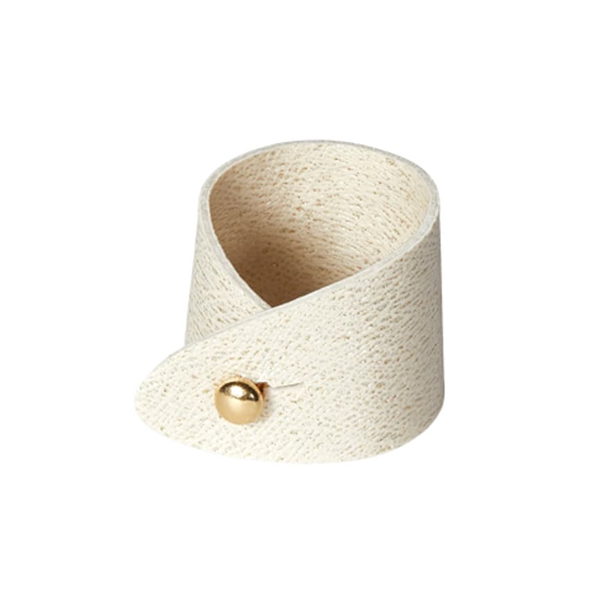 SERVIET RING M/KNAP PERLEMOR