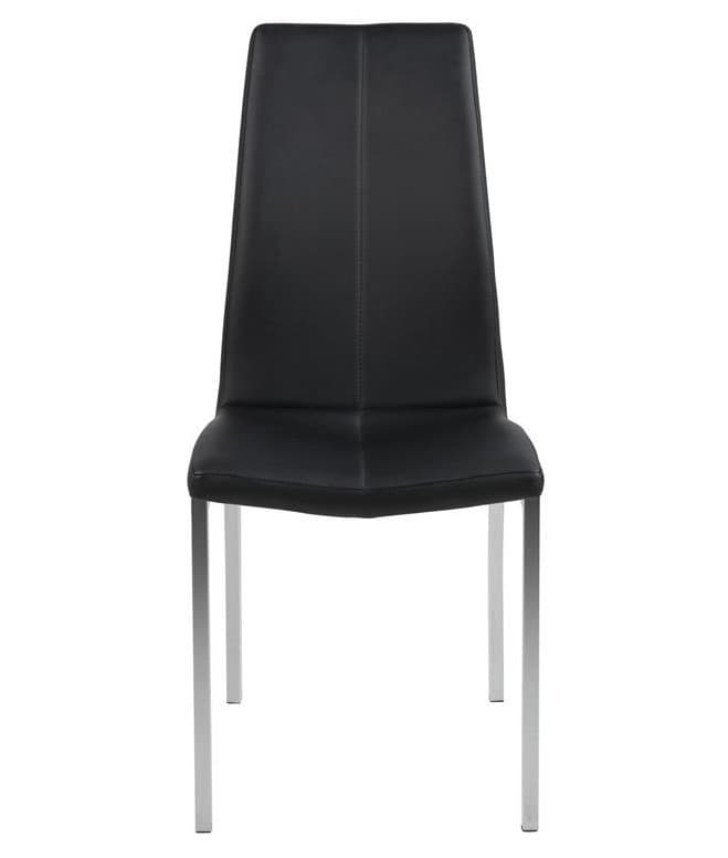 Asama stol  sort pu  krom stel     49252
