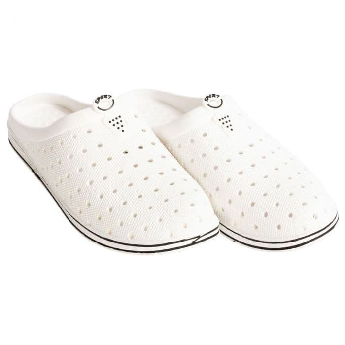 Hvide Crocs sko - Str. 36/37 - Unisex - Letvægtssko til fritidsbrug