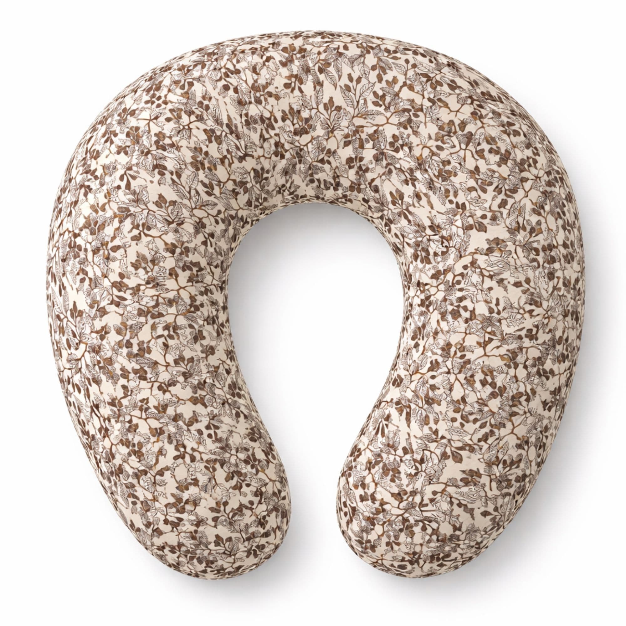 Ammepude - 45x59x10 cm - Beige med blade