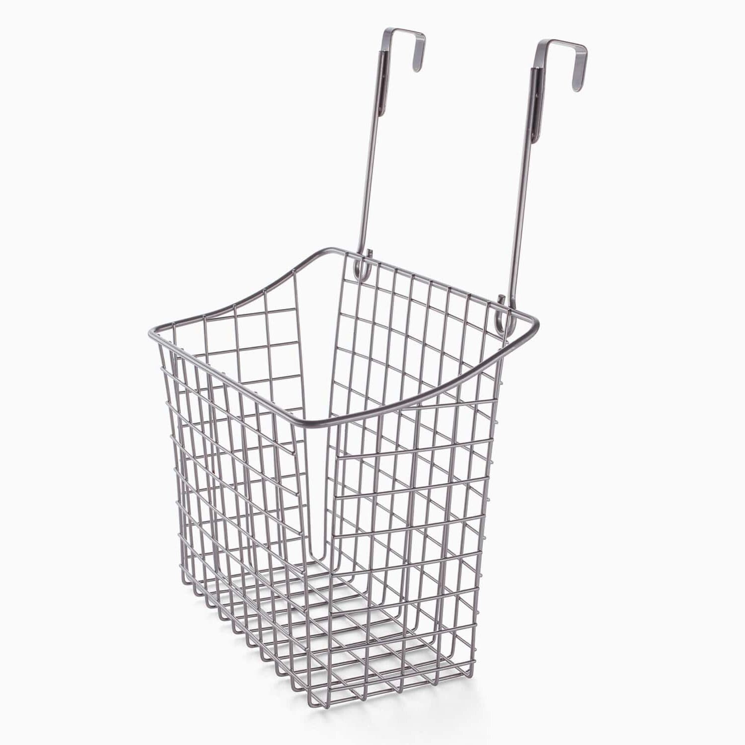 Metalkurv til låge - Grå - 35cm x 16.5cm x 26.5cm - Mathilde