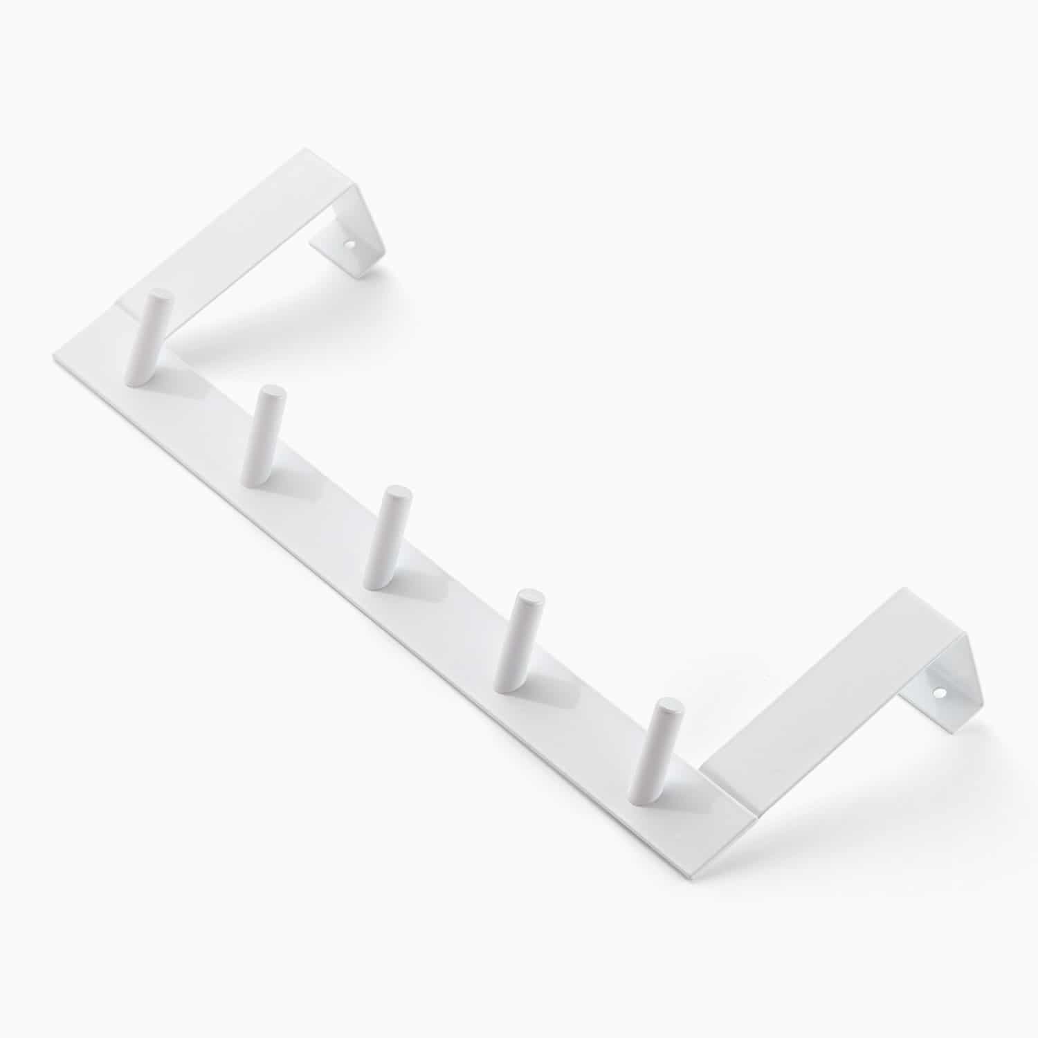 Knage til dør (3 størrelser) Hvid Rektangulær Metal Yes 36cm x 4cm x 12.5cm - Hvid - 36cm x 4cm x 12.5cm - Rikke