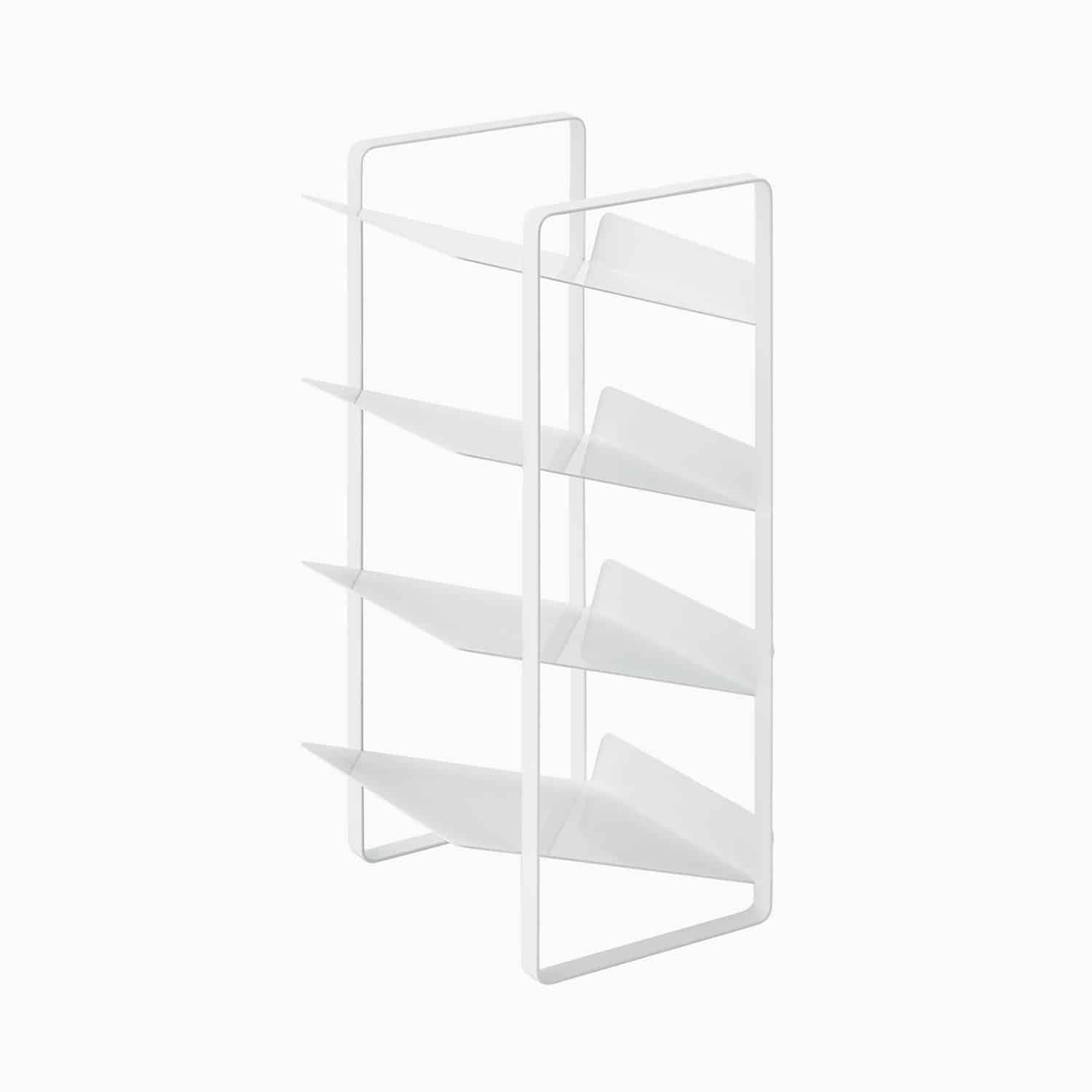 Yamazaki Flaskeholder (flere varianter) Hvid Rektangulær Metal 20cm x 20,5cm x 40cm - Hvid - 20cm x 20,5cm x 40cm - Thora