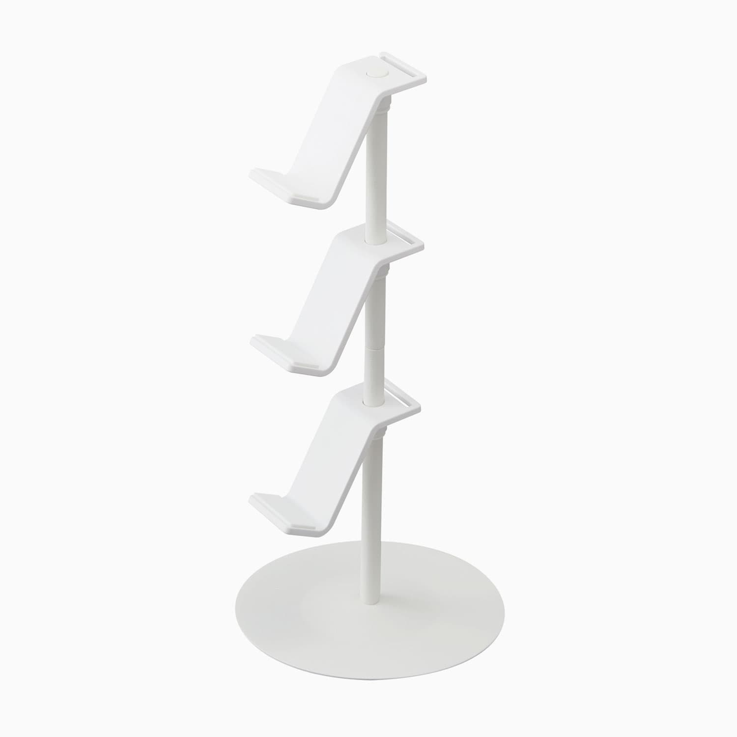 Yamazaki Controllerholder (2 farver) Hvid Rund Metal 17cm x 17cm x 39cm - Hvid - 17cm x 17cm x 39cm - Thora