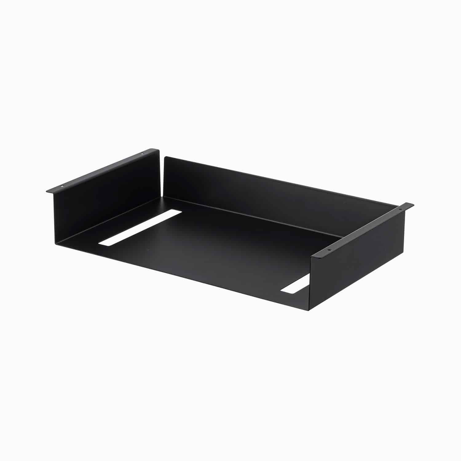 Yamazaki Hylde til montering under bord (2 farver) Sort Rektangulær Metal 44cm x 24,5cm x 7cm - Sort - 44cm x 24,5cm x 7cm - Thora